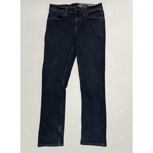 Volcom Jeans Mens 28 X 29 Blue Solver Modern Straight 5 Pockets Dark Wash